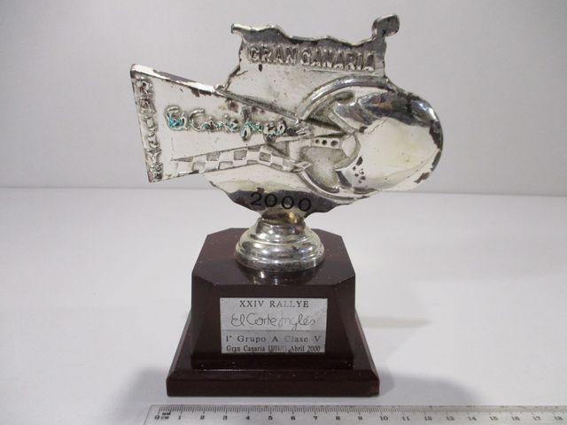 NO ENVÍO - TROFEO VENCEDOR RALLY GRAN CANARIA 2000