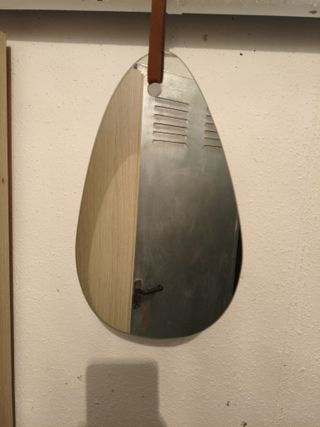 Espejo Maison du Monde madera y cuero