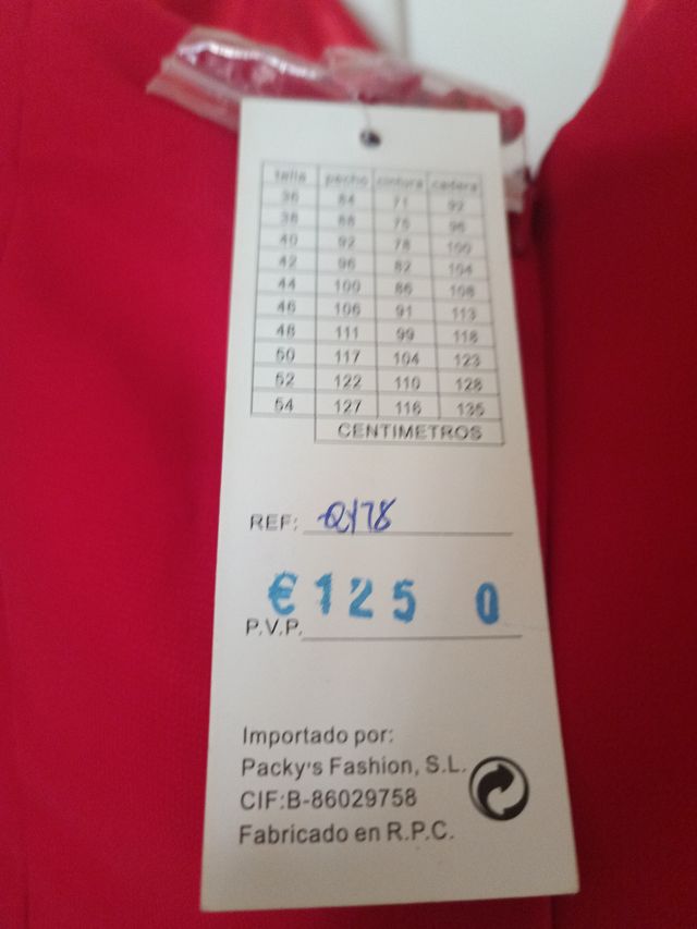 Vestido de fiesta rojo