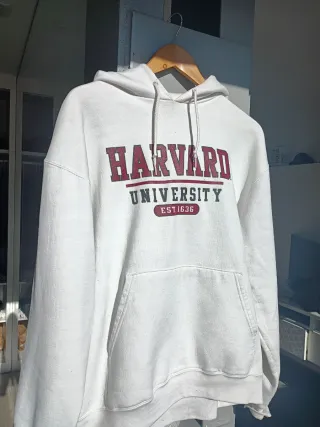Sudadera Champion Harvard University Blanca