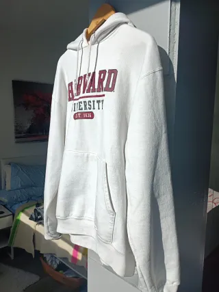 Sudadera Champion Harvard University Blanca