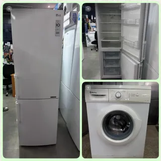 Oferta Pack nevera lavadora con garantía transport