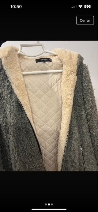 Chaquetón Zara pelo interior talla única