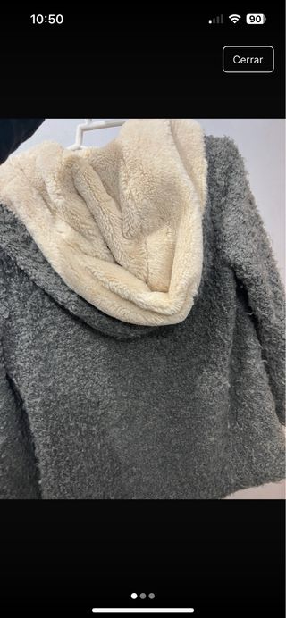 Chaquetón Zara pelo interior talla única