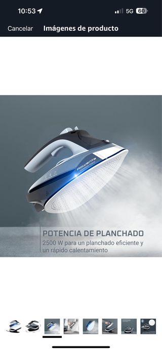 Plancha Vapor Rowenta Freemove Force Sin Cable