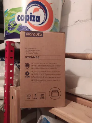 Batería Norauto NTX14-BS 12V 12Ah AGM