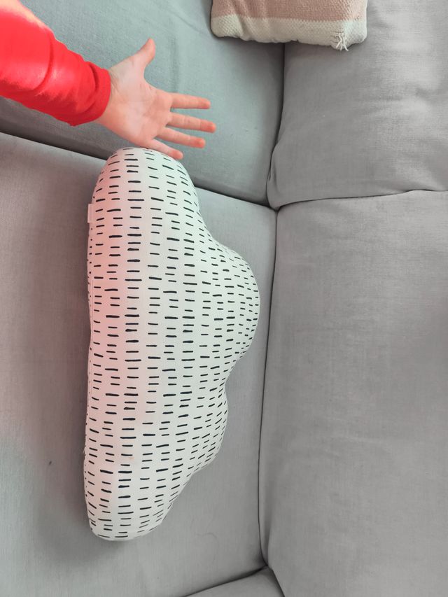 2 Cojines Nube Tela Multicolor