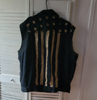 Chaleco vaquero negro/azul