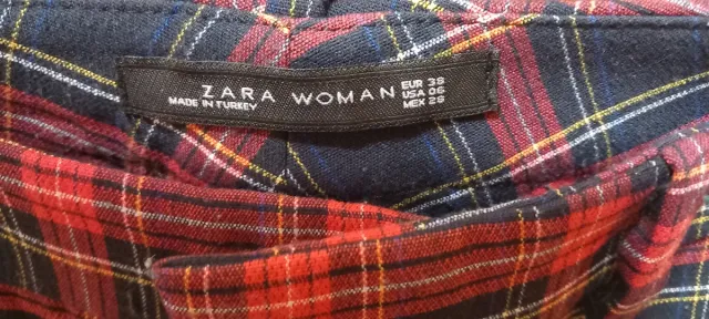 Pantalón cuadros Zara Woman