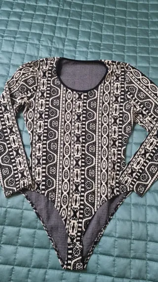 Sottogiacca fantasia bianco e nero