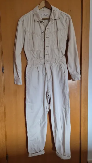Mono vaquero beige Mango