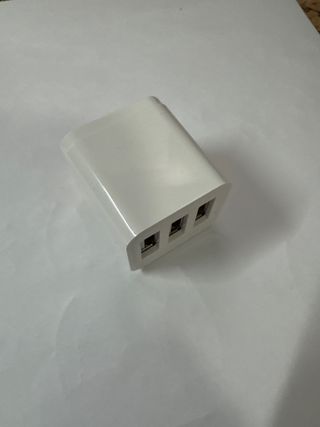 Cargador USB 3 Puertos Blanco