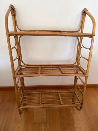 Estantería de bambú de 3 baldas