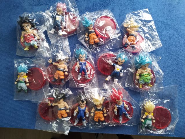 Lotto 14 nuove mini figure di Dragon Ball