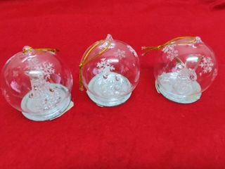 Bolas Cristal Adornos Navidad  6CM