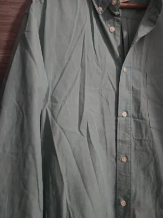Camisa H&M Verde Aguamarina Hombre Talla M
