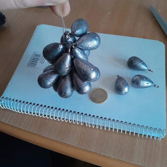 Plomos de pesca lágrima N2 20 unidades