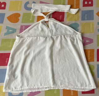 Top halter blanco TEX talla única
