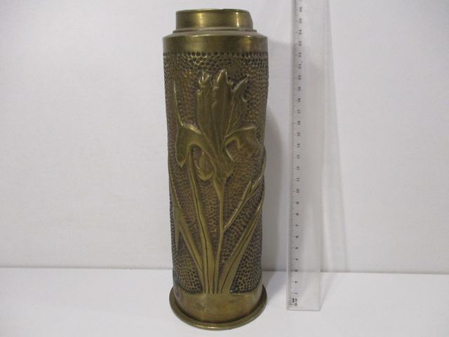 NO ENVÍO - JARRÓN VAINA 90 MM 1A G.M. AÑO 1917