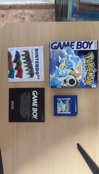 Cartuccia e scatola per Game Boy Pokémon Blue