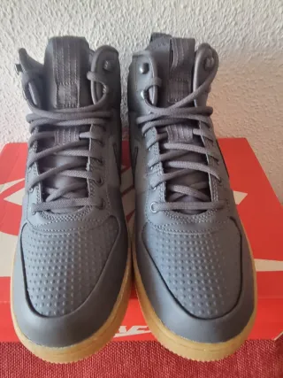 Nike Court Borough Mid Winter - Botas Marrones/Gri