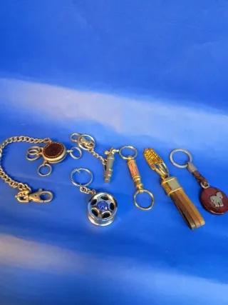 Lote de 6 llaveros variados