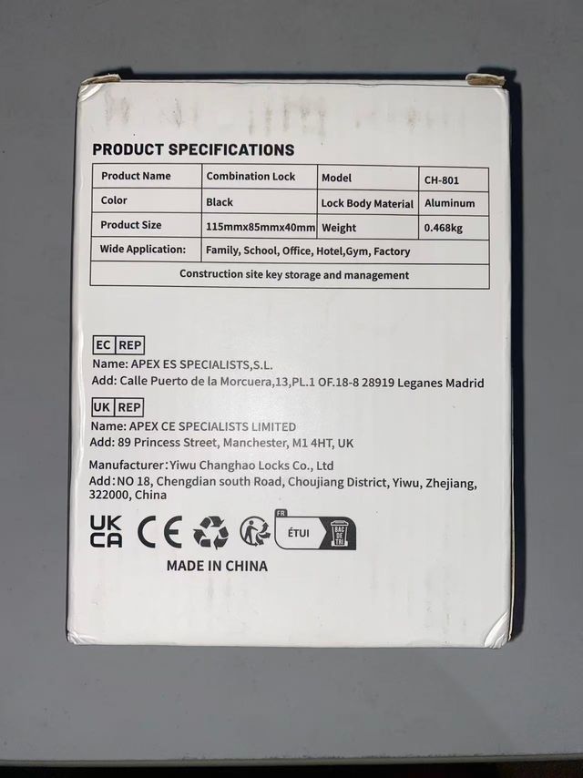 Caja de Seguridad con Combinación de Alta Capacida