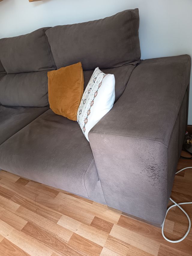 Sofá modular tela gris