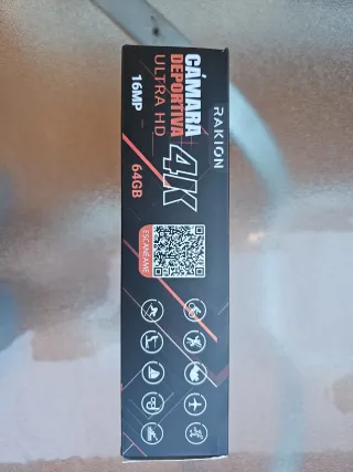 Cámara Deportiva Rakion 4K Ultra HD 64GB