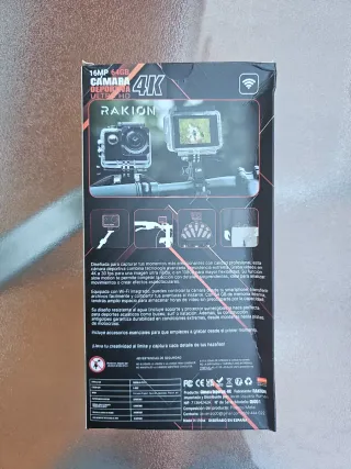 Cámara Deportiva Rakion 4K Ultra HD 64GB