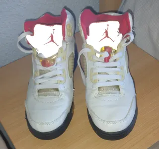 Lote Zapatillas Jordan 5 Negras y Blancas