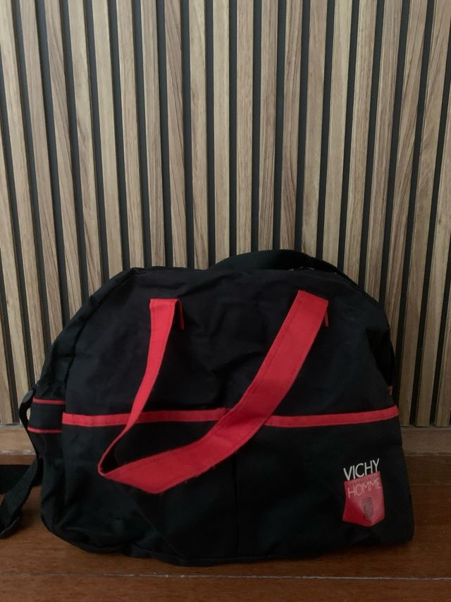 Bolso Vichy Negro y Rojo