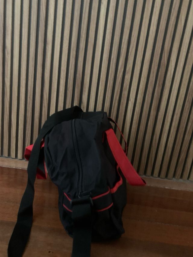 Bolso Vichy Negro y Rojo