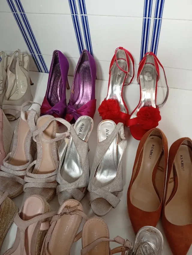 OFERTA Lote 18 pares zapatos fiesta del 37-38