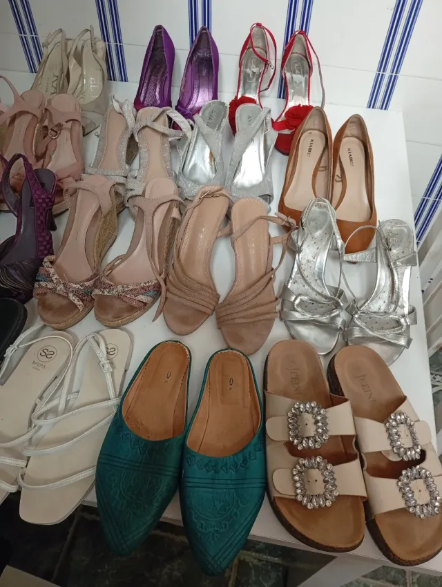 OFERTA Lote 18 pares zapatos fiesta del 37-38