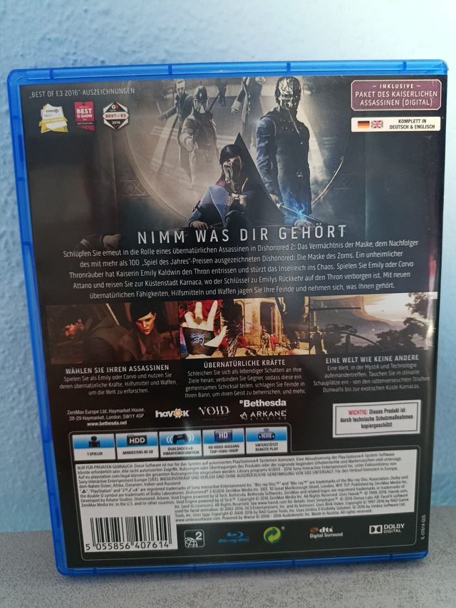 Dishonored 2 PS4 (Importación)