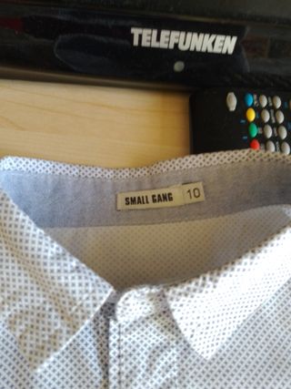 Camicia bambino fantasia pois 10 anni