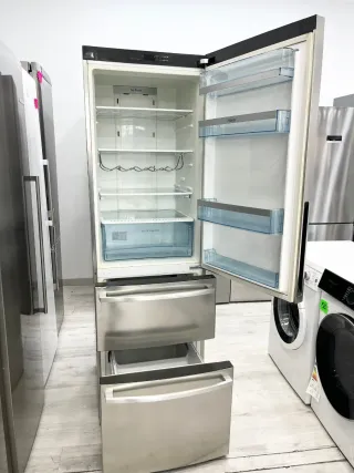 FRIGORÍFICO CON CAJONES INOX NOFROST 185CM DE ALTO