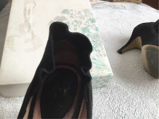 Zapato de ante negro talla 38