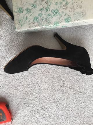 Zapato de ante negro talla 38