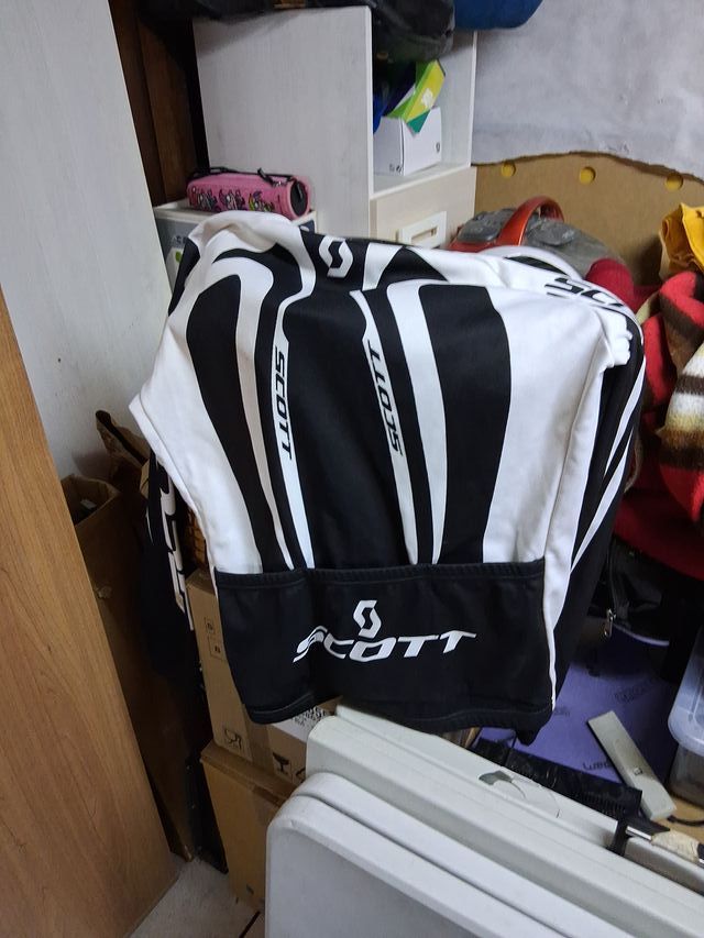 Maillot Ciclismo Scott Negro/Blanco