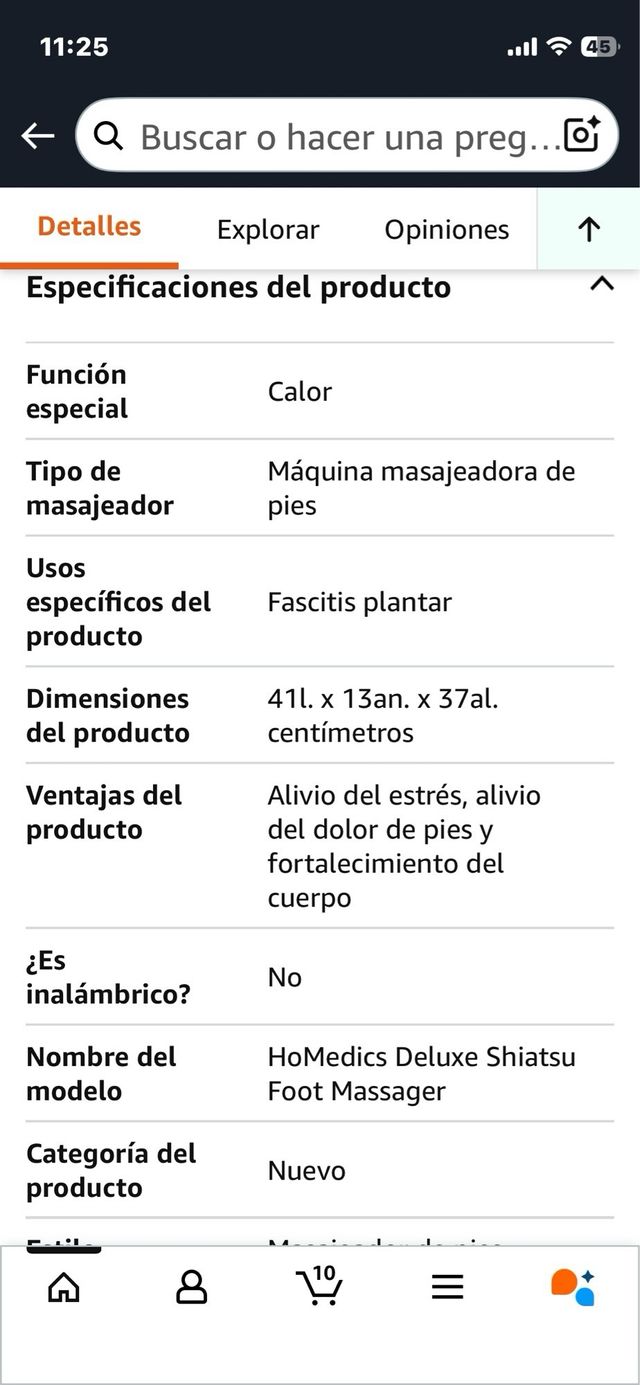 Masajeador de Pies Homedics Shiatsu Deluxe