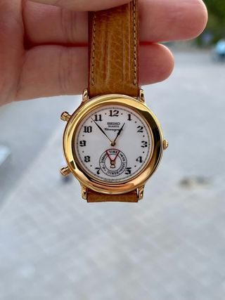 Reloj Seiko Chronograph “Magic Hands” Vintage Gold