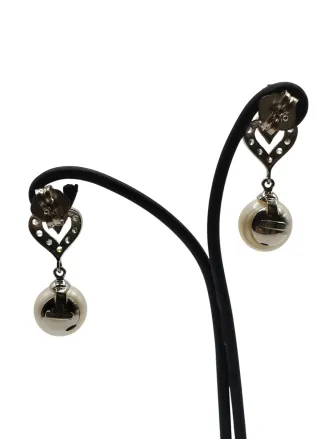 Pendientes Oro Circonitas Perlas