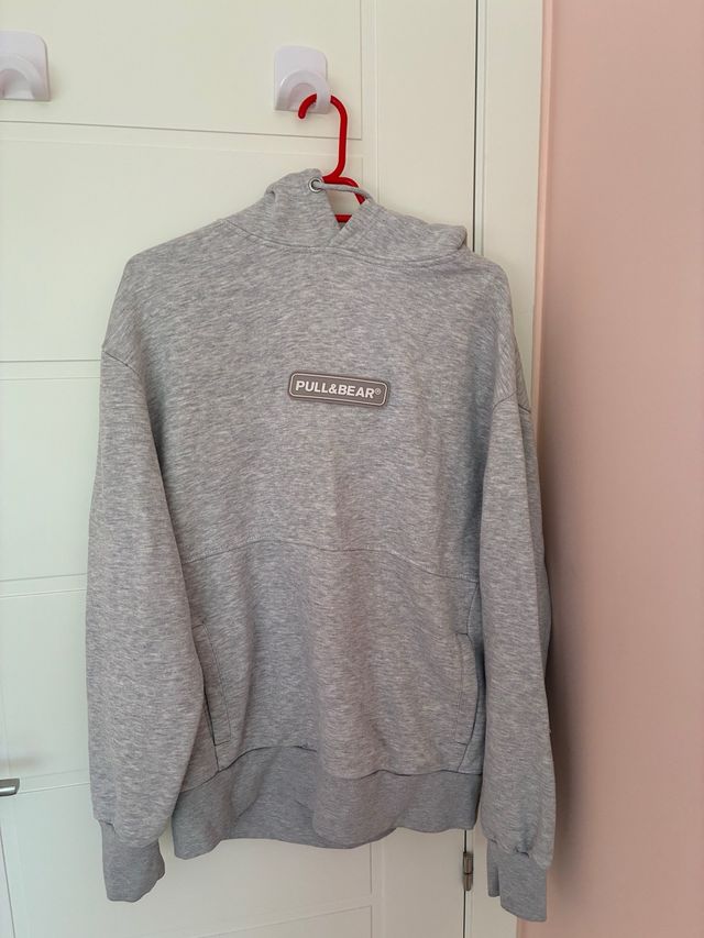 Sudadera Pull&Bear Gris Talla L/M
