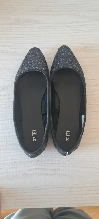 Manoletinas 37 TEN negras talla 37