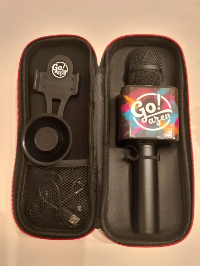 Micrófono Go!azen con funda