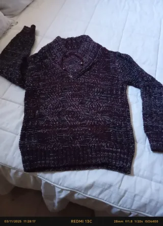 Jersey de lana trenzado.