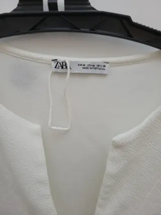 Vestido Blanco Zara Talla M