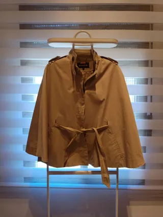 Gabardina Poncho Amitié Beige Talla S